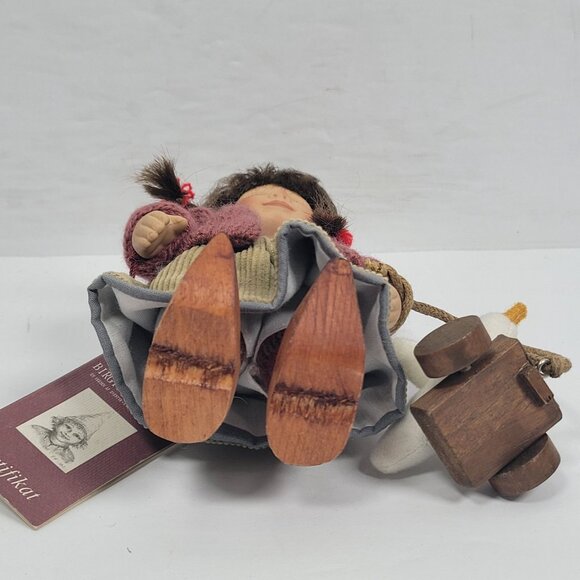 Birgitte Frigast 2005 Porcelain Doll W/ Duck Pull Toy - Picture 6 of 11